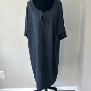 NWOT Grey V-Neck T-Shirt Dress